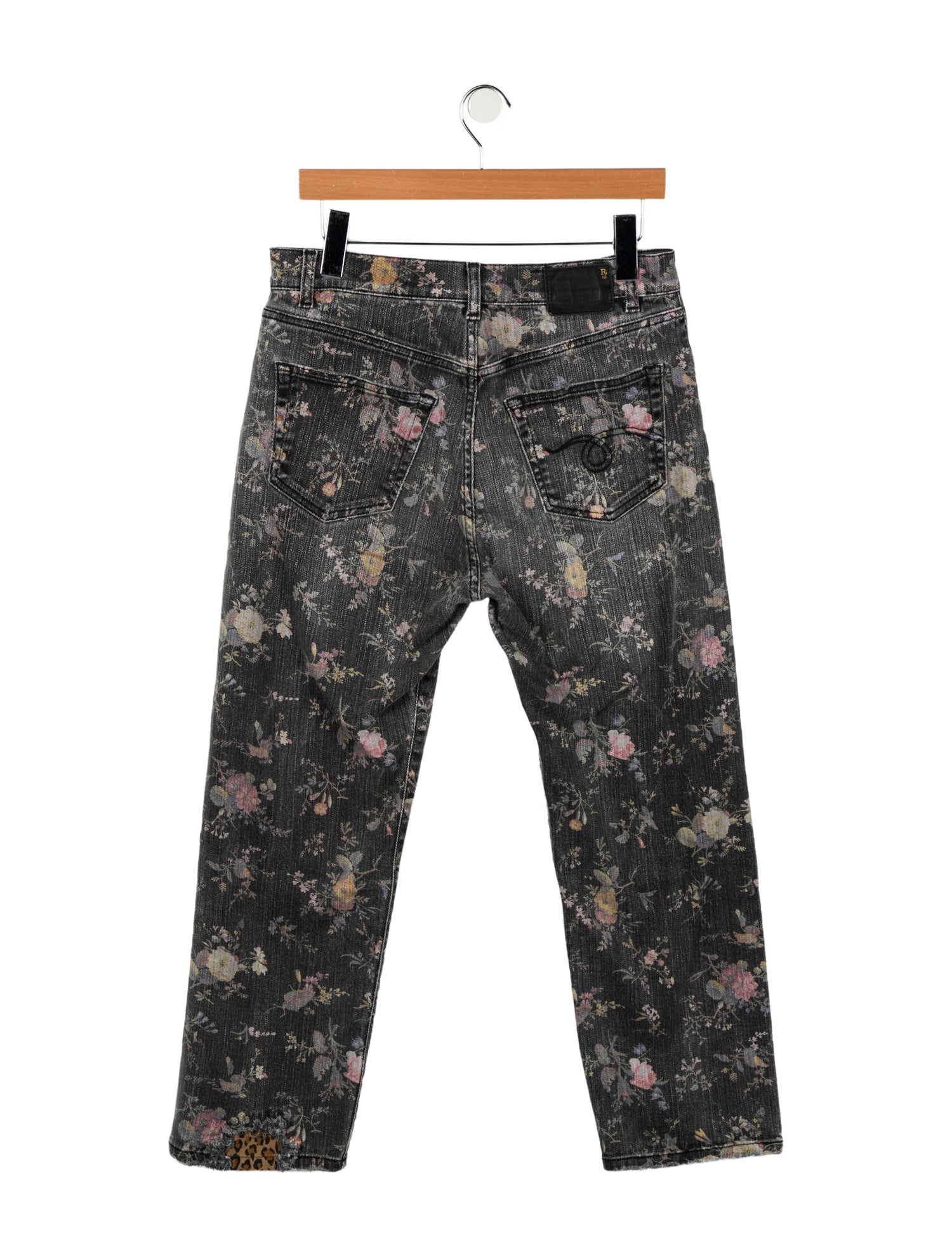 R13 Mid-Rise Wide Leg Jeans
