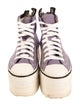 R13 Canvas Distressed Accents Wedge Sneakers