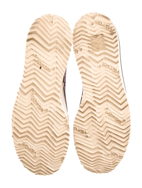 R13 Canvas Distressed Accents Wedge Sneakers