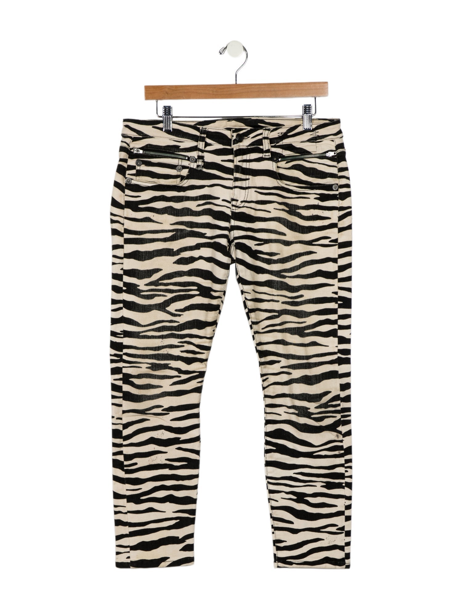 R13 Mid-Rise Straight Leg Jeans