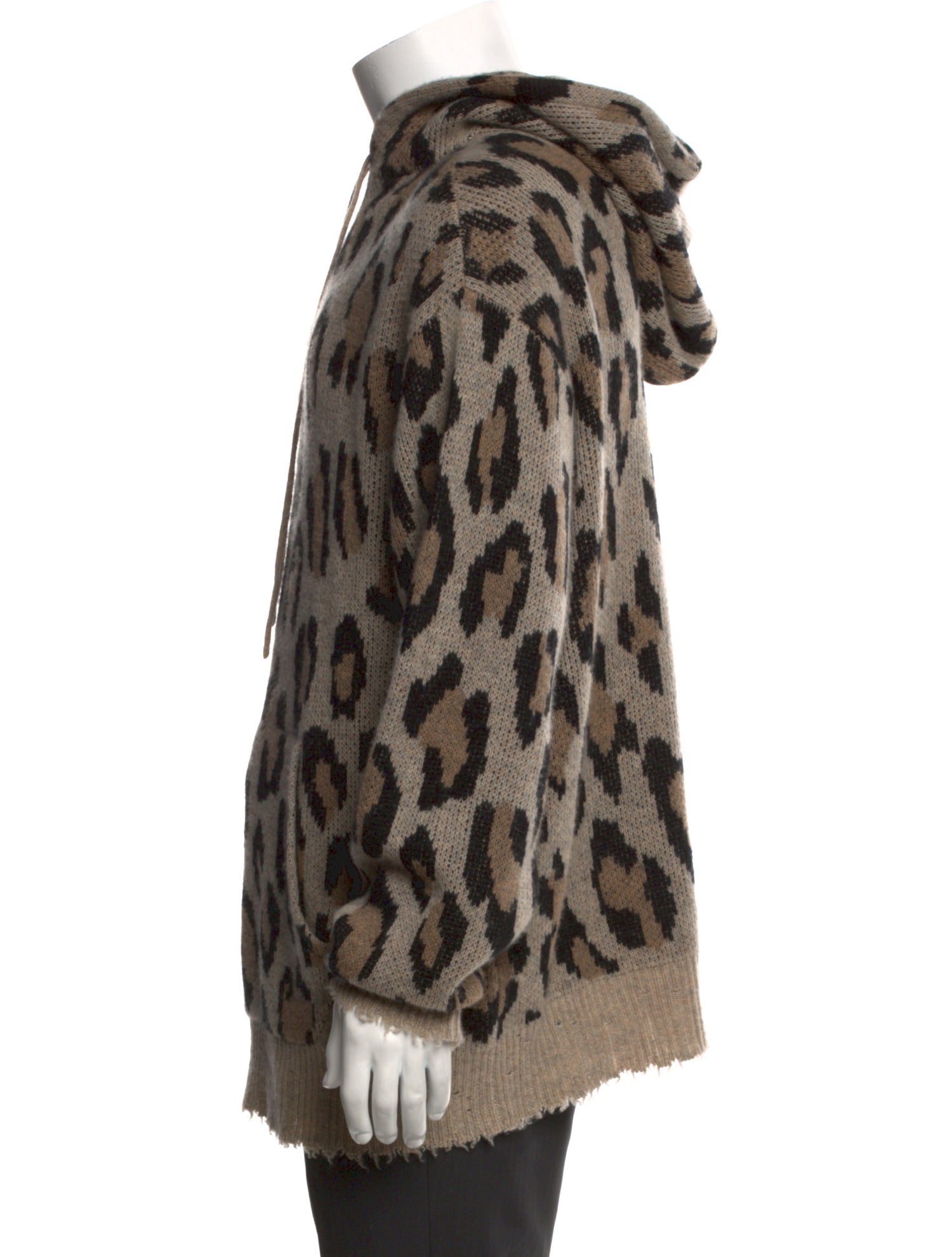 R13 Cashmere Animal Print Sweater Vest