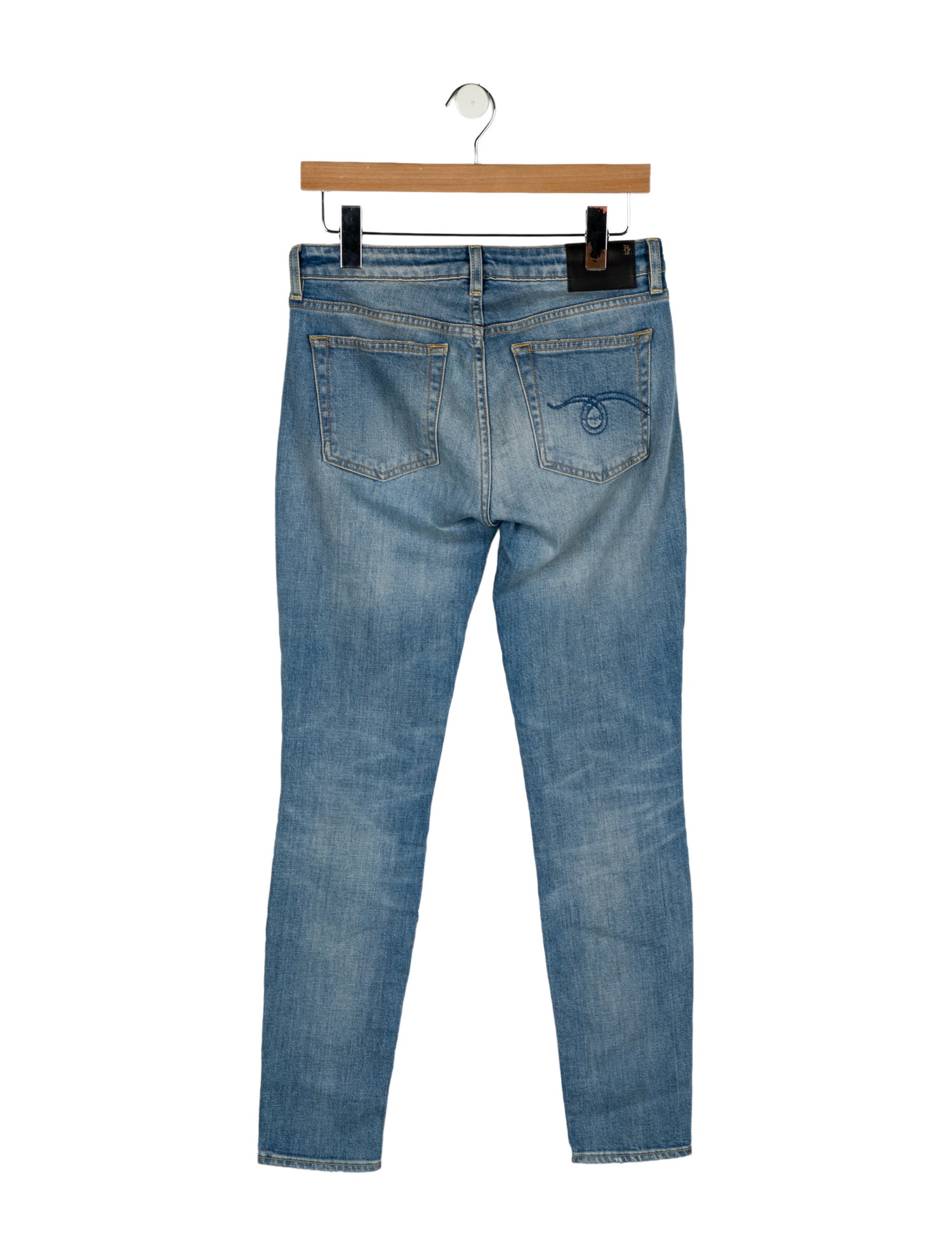 R13 Mid-Rise Skinny Leg Jeans