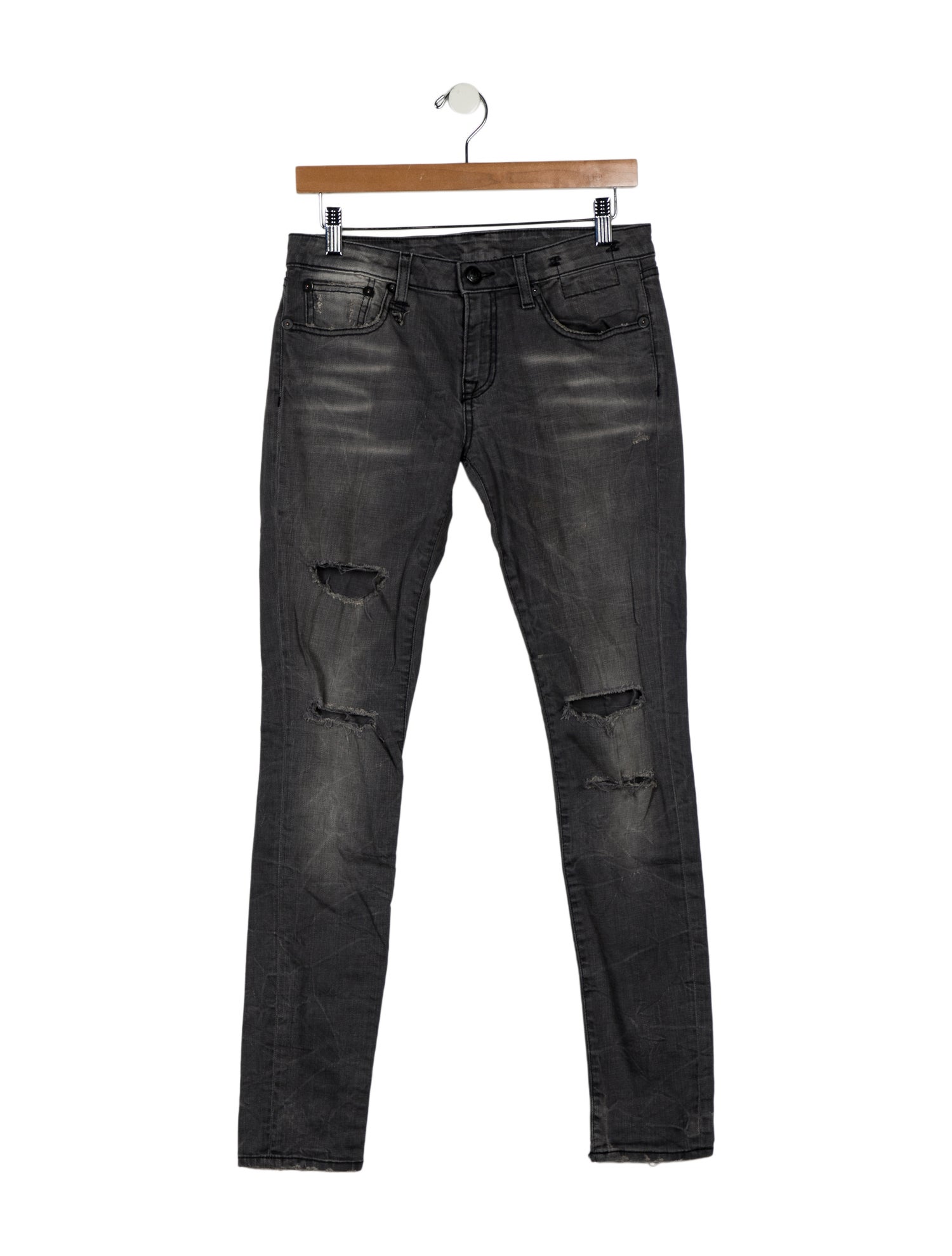 R13 Mid-Rise Skinny Leg Jeans