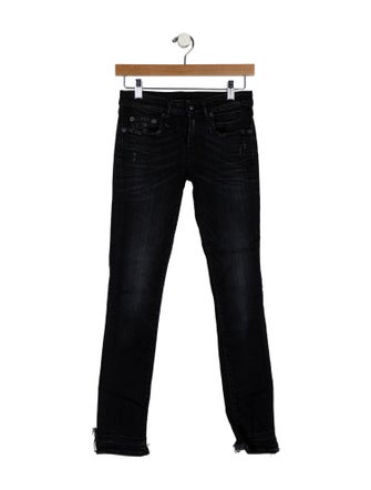 R13 Mid-Rise Skinny Leg Jeans