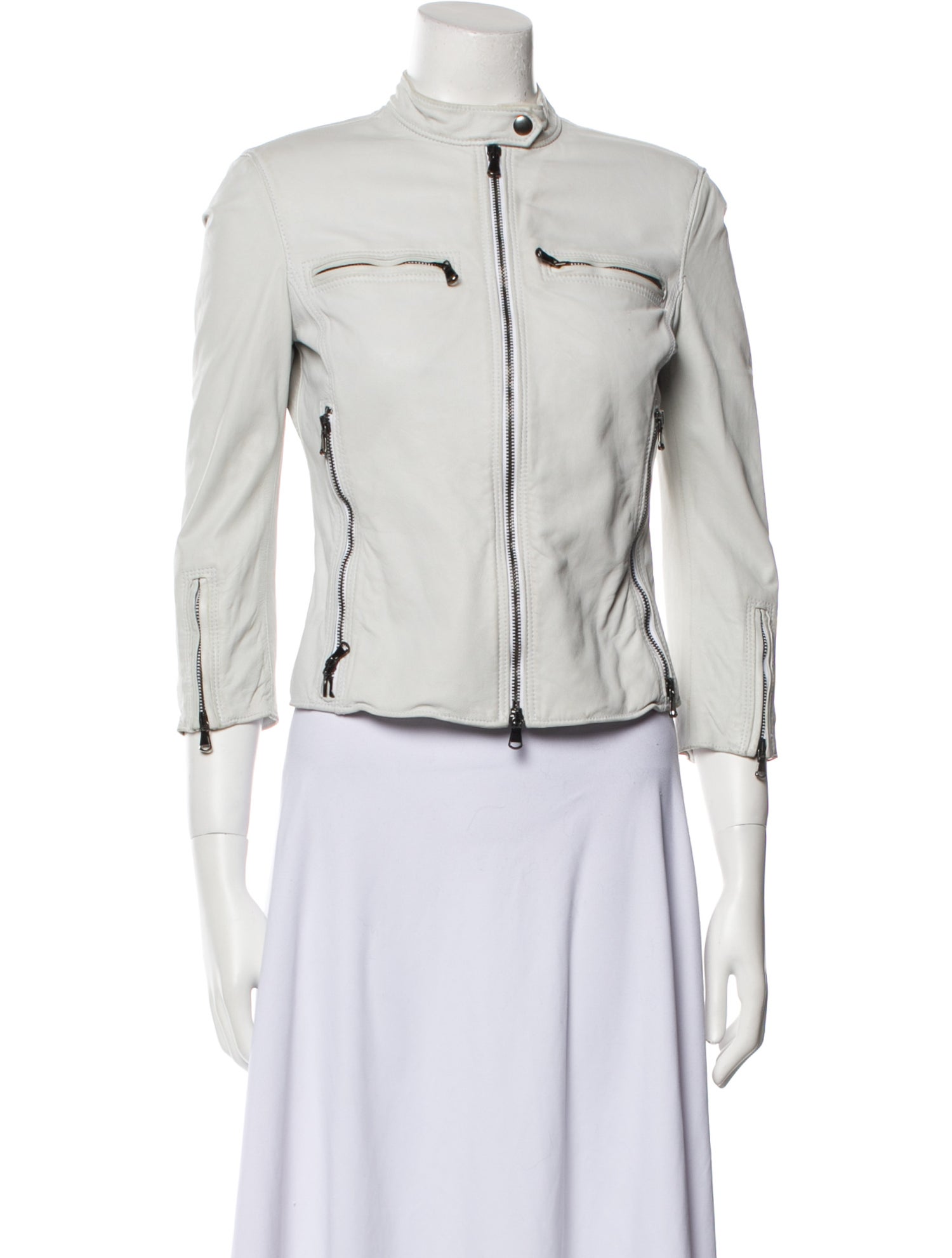 R13 Lambskin Biker Jacket