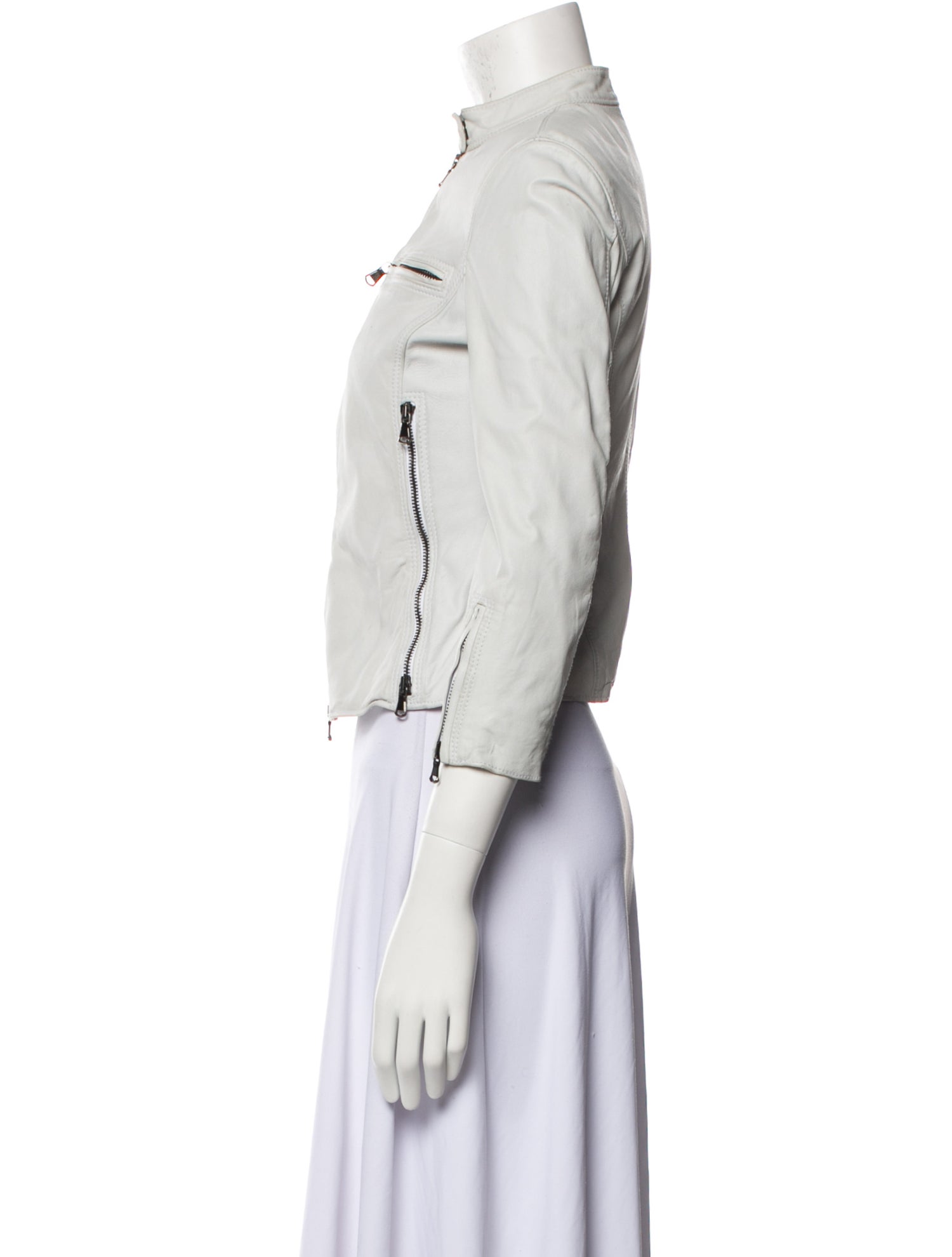 R13 Lambskin Biker Jacket