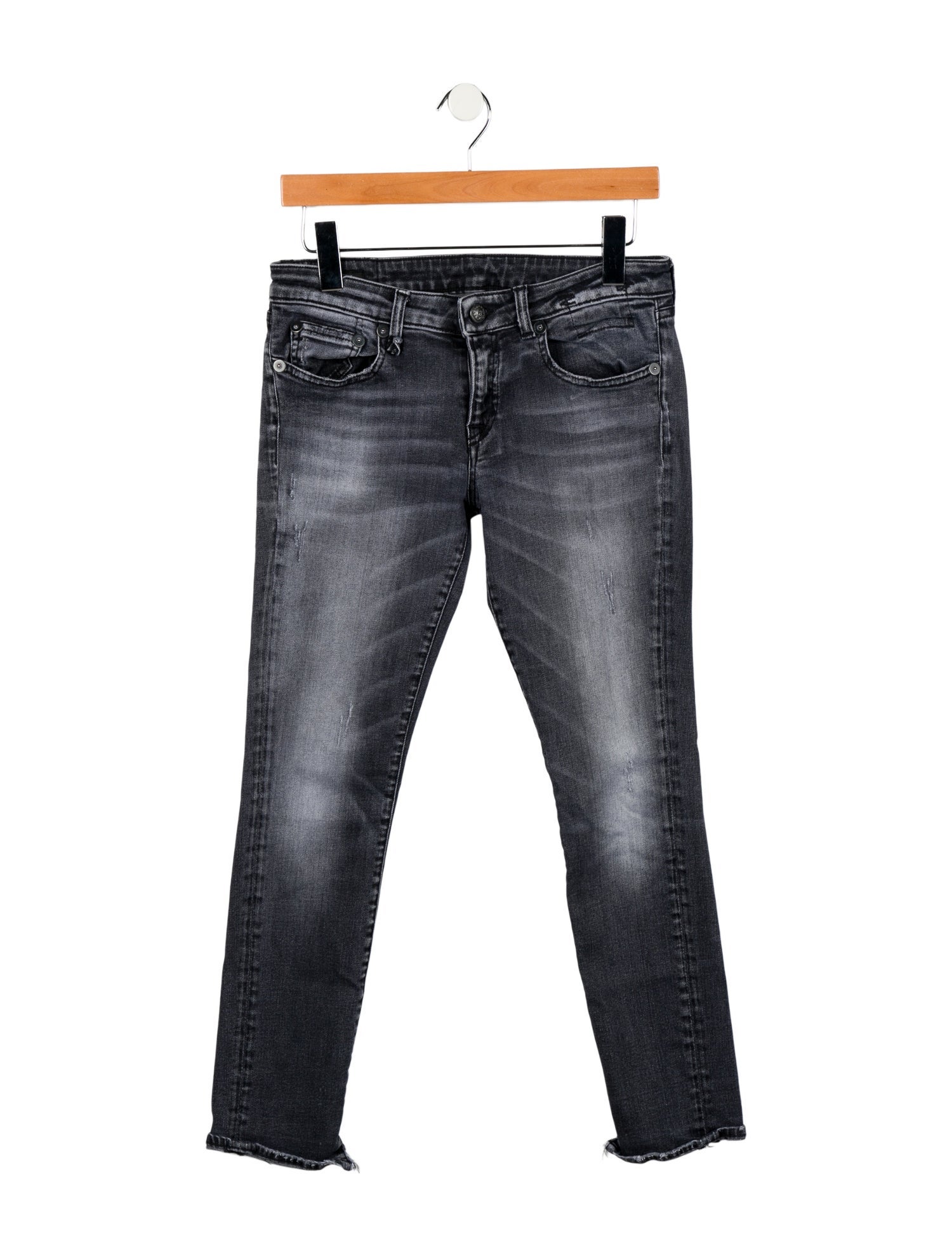 R13 Mid-Rise Skinny Leg Jeans