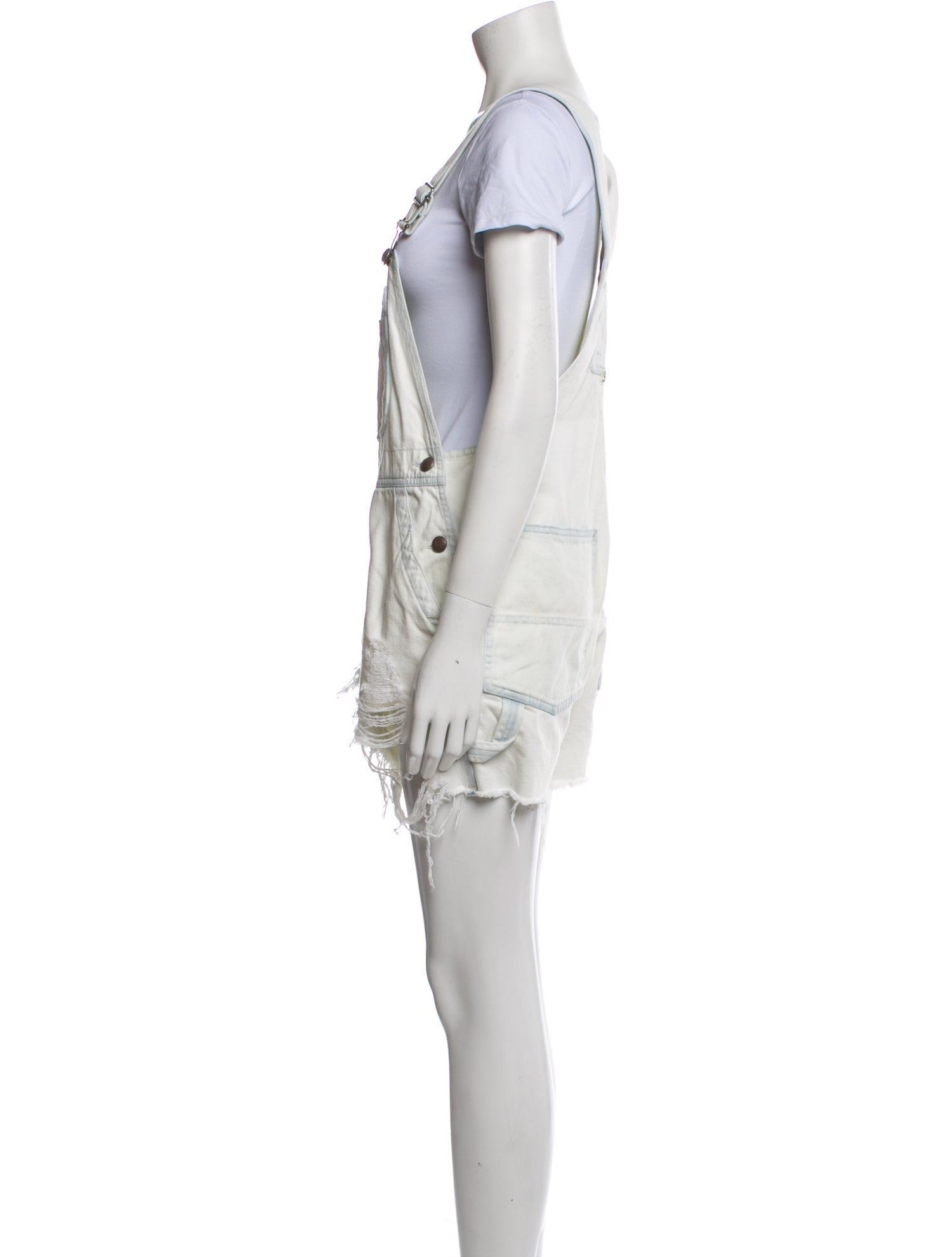 R13 Square Neckline Romper