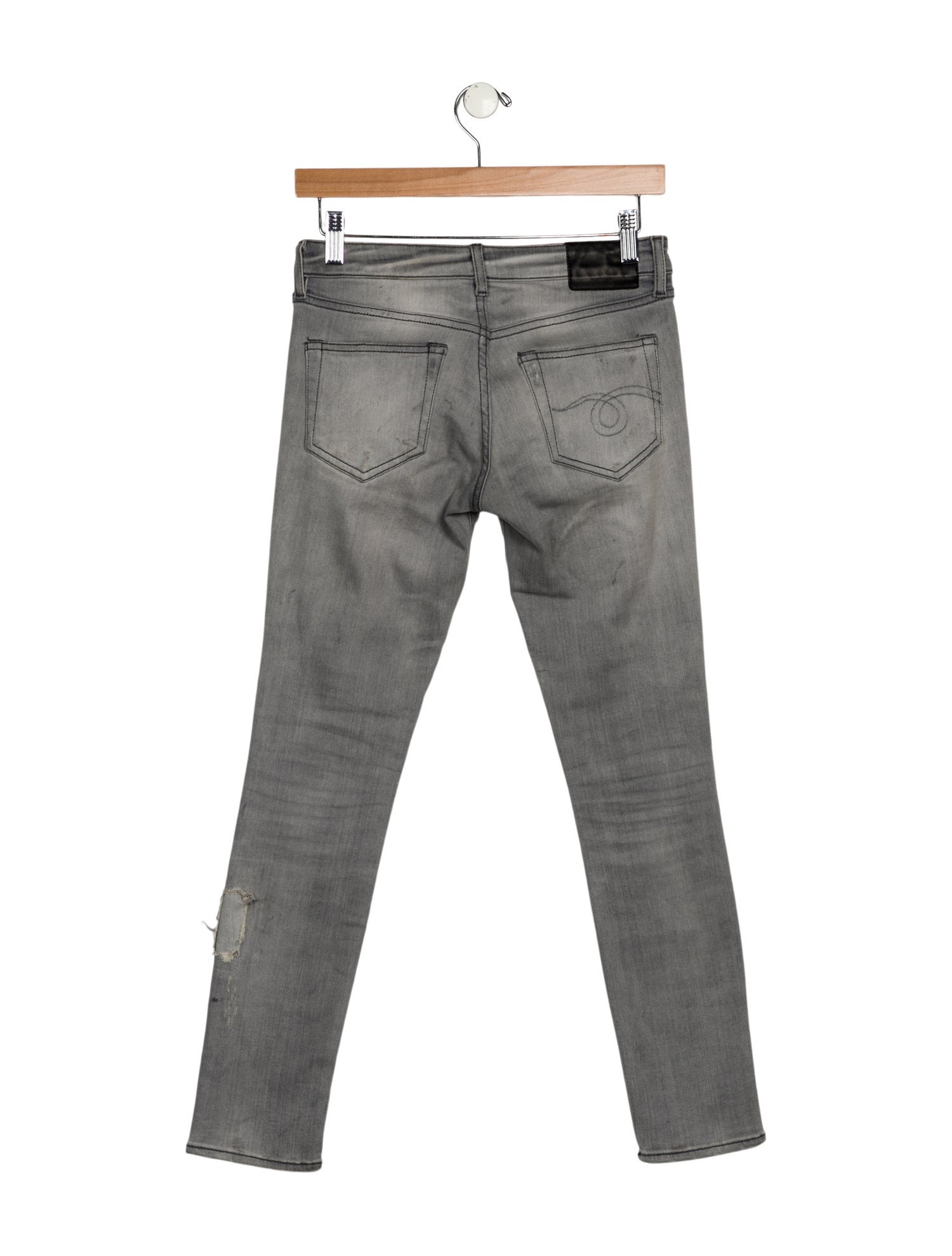 R13 Mid-Rise Skinny Leg Jeans