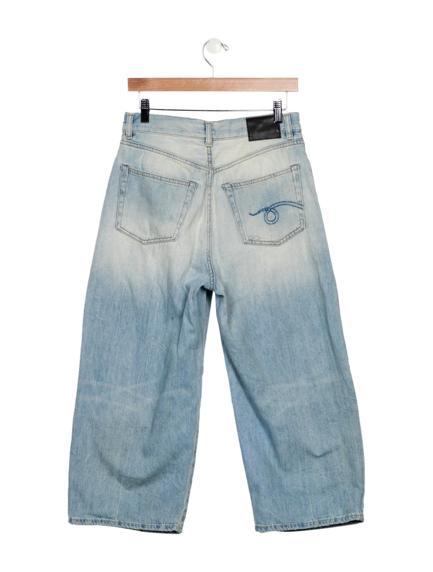 R13 High-Rise Wide Leg Jeans