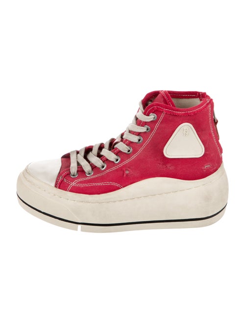 R13 Canvas Wedge Sneakers