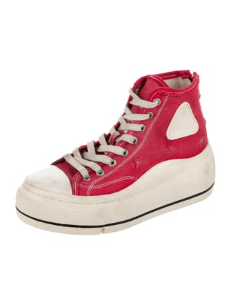 R13 Canvas Wedge Sneakers