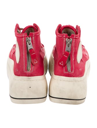 R13 Canvas Wedge Sneakers