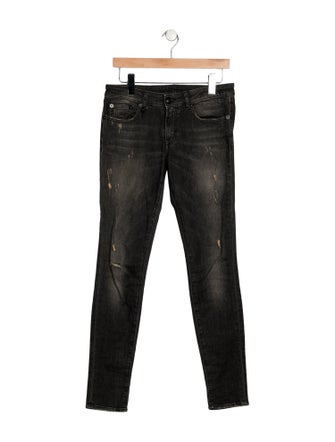 R13 Mid-Rise Skinny Leg Jeans