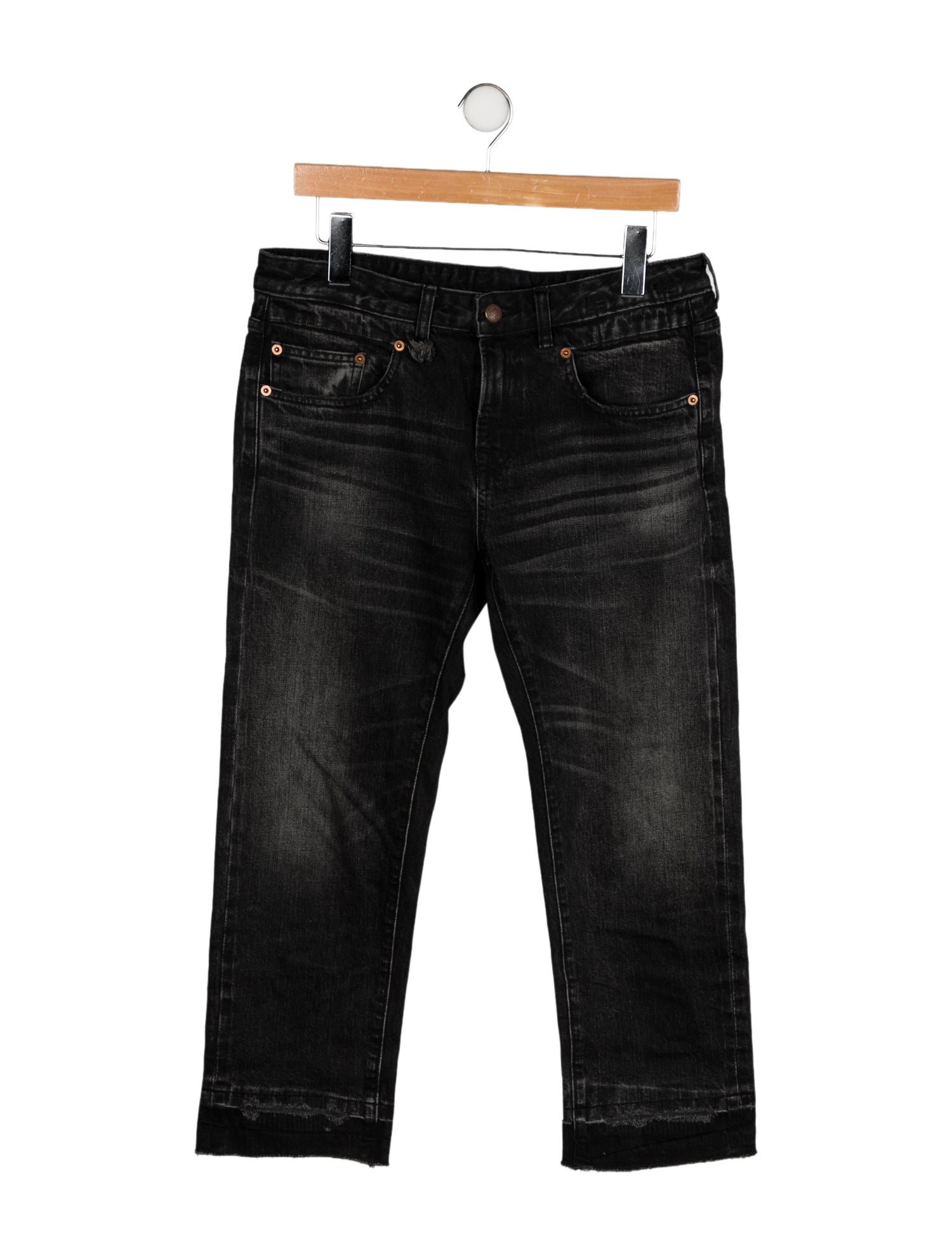 R13 Mid-Rise Straight Leg Jeans