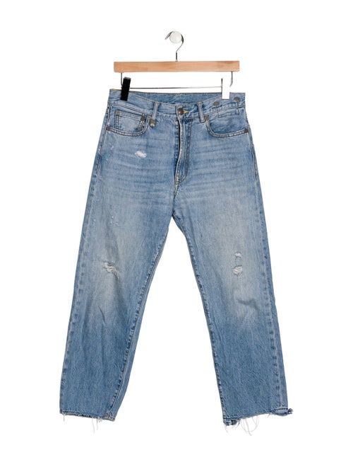 R13 High-Rise Straight Leg Jeans