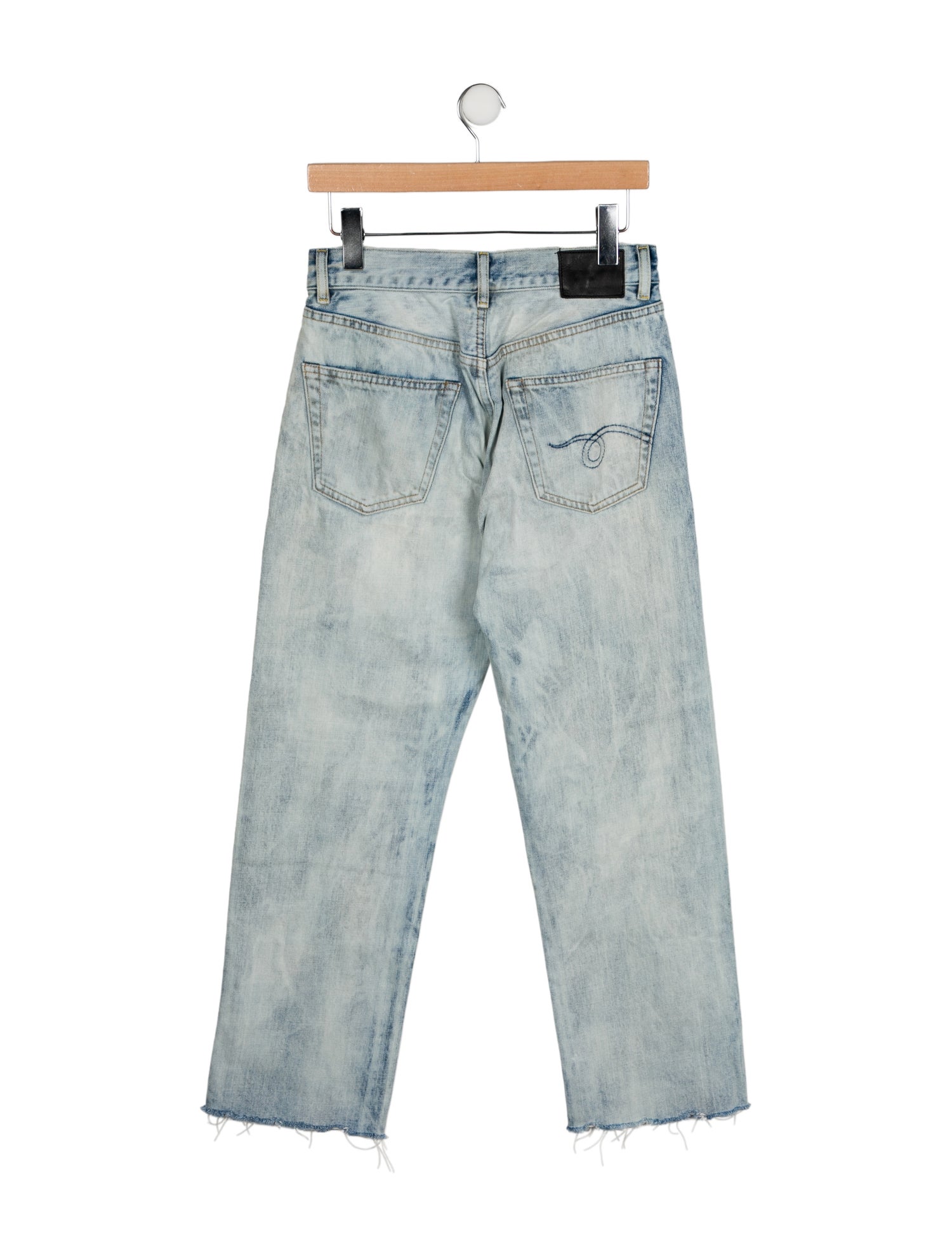 R13 High-Rise Straight Leg Jeans