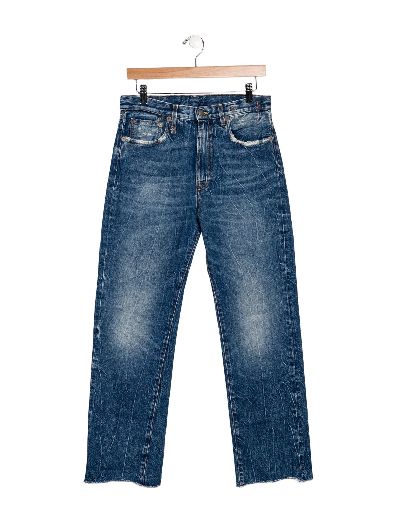 R13 High-Rise Wide Leg Jeans