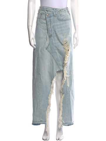 R13 Skirts Distressed Accents Long Skirt M