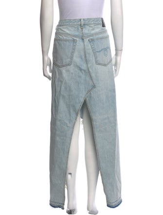 R13 Distressed Accents Long Skirt
