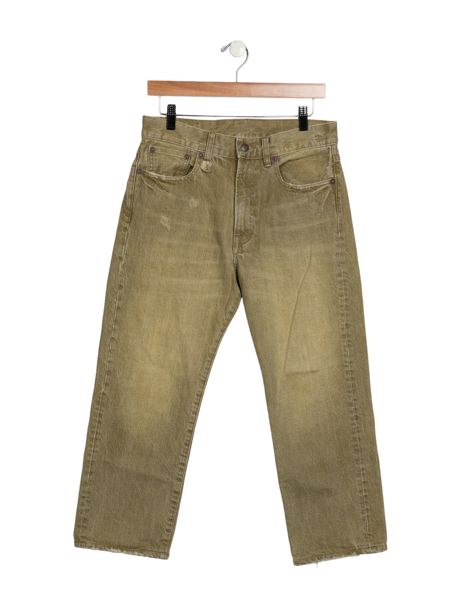 R13 High-Rise Straight Leg Jeans