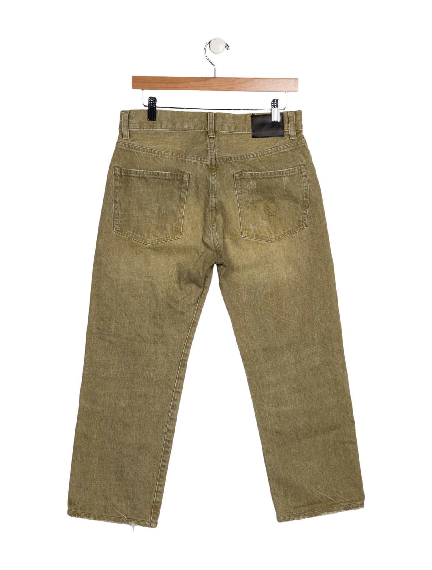 R13 High-Rise Straight Leg Jeans