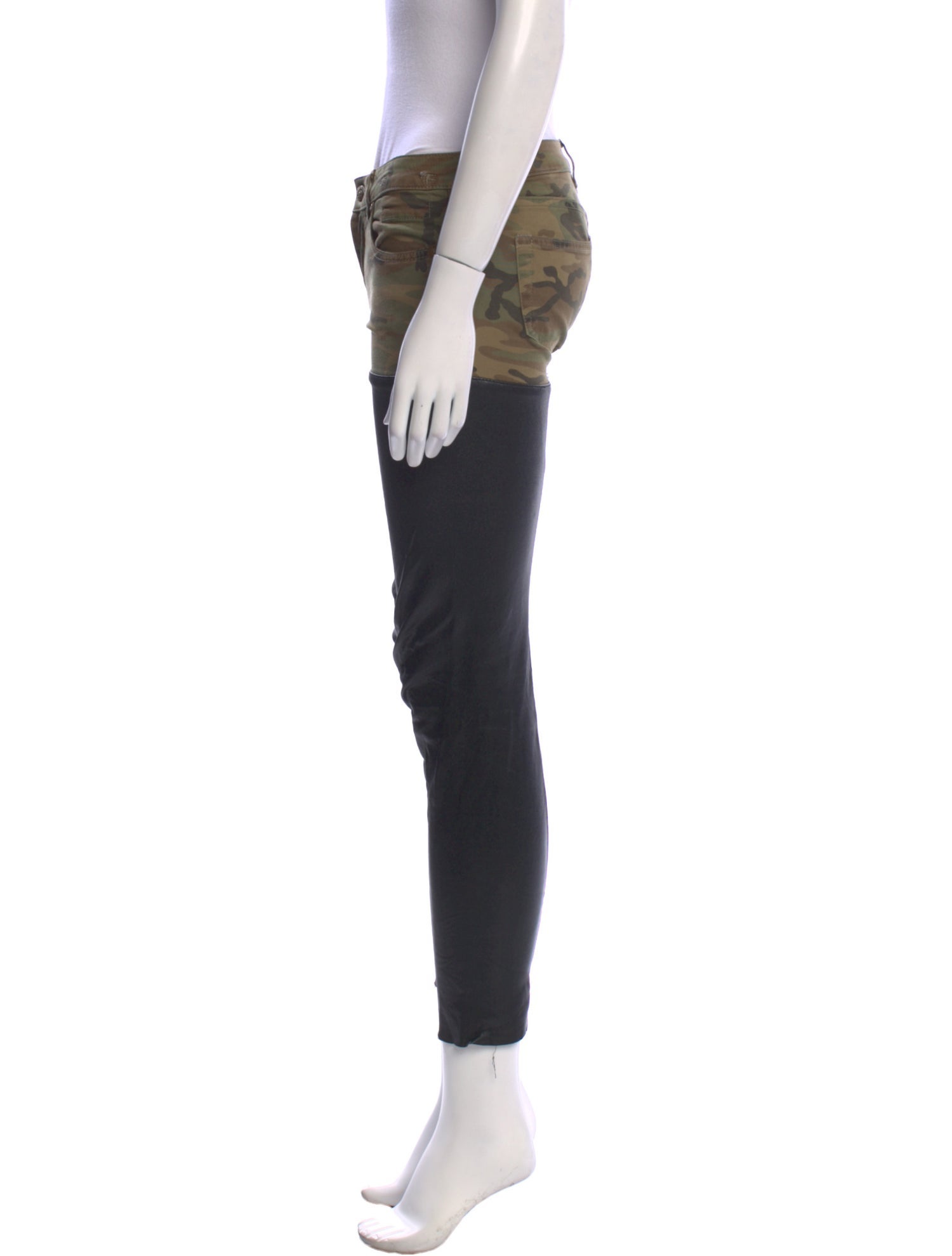 R13 Camouflage Print Skinny Leg Pants