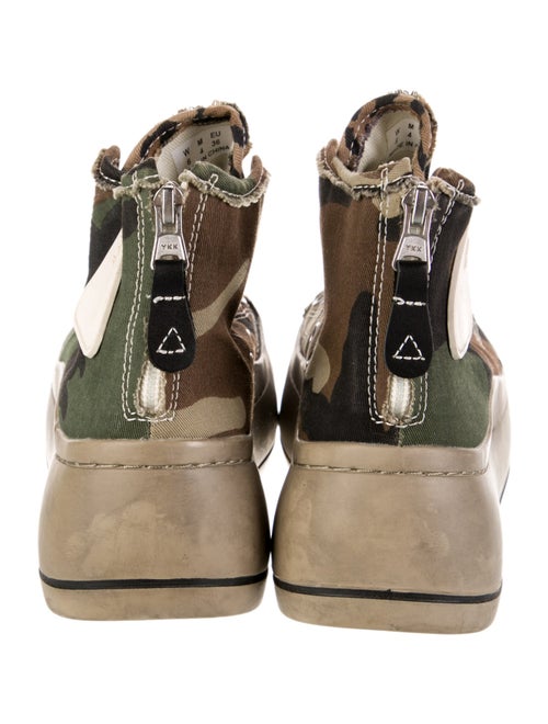 R13 Canvas Camouflage Print Chunky Sneakers
