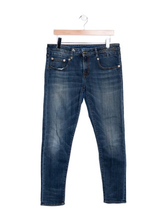 R13 Mid-Rise Skinny Leg Jeans