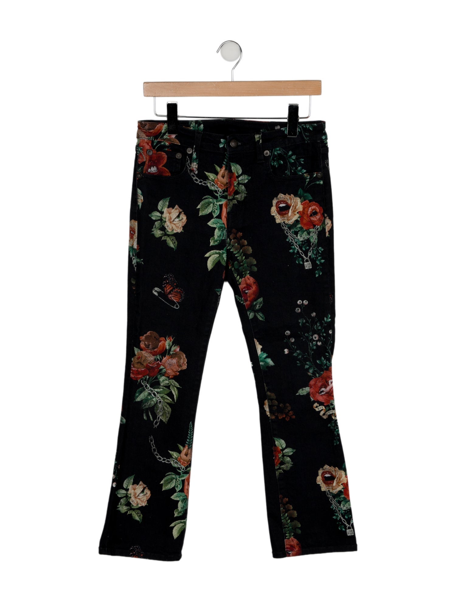 R13 High-Rise Straight Leg Jeans