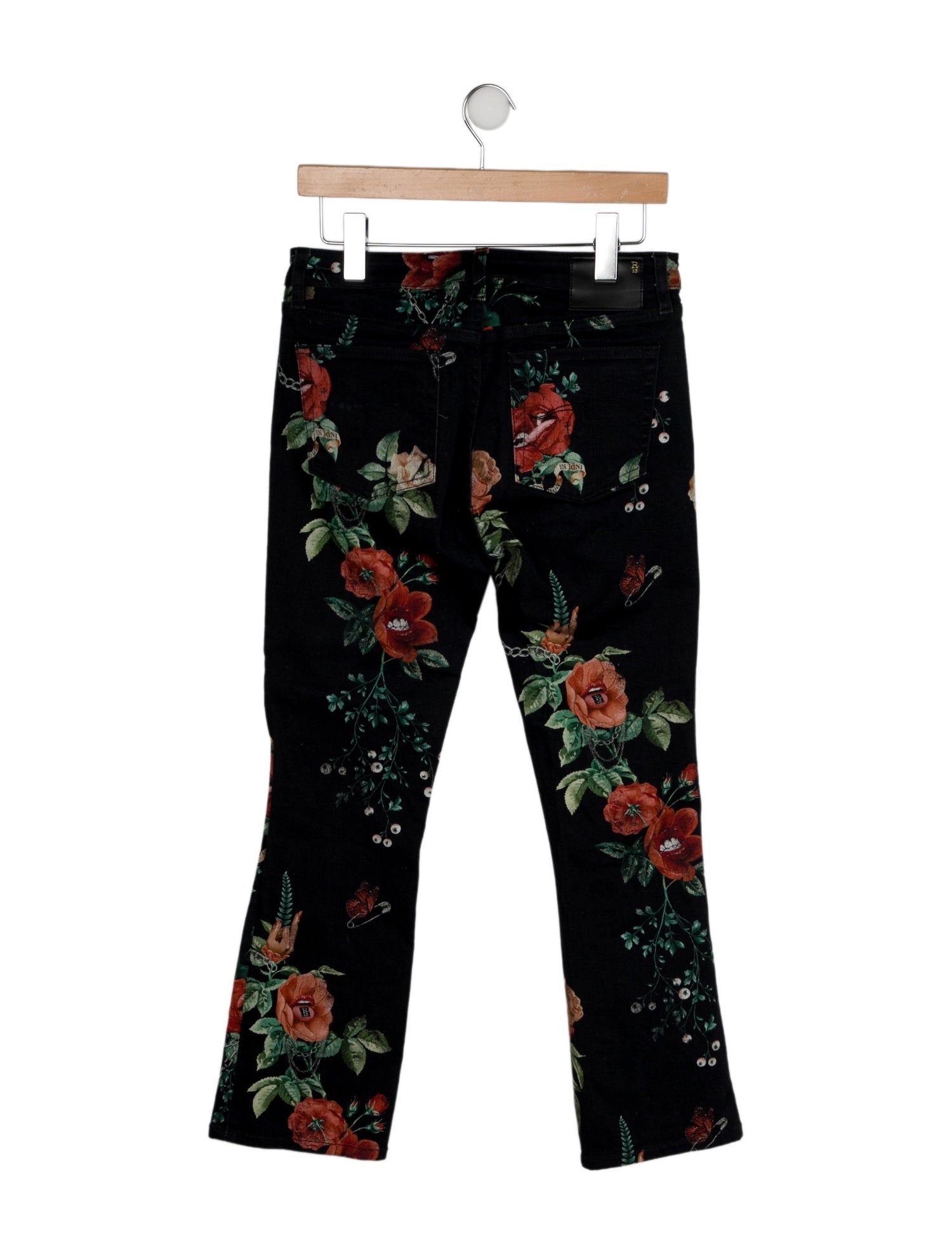 R13 High-Rise Straight Leg Jeans