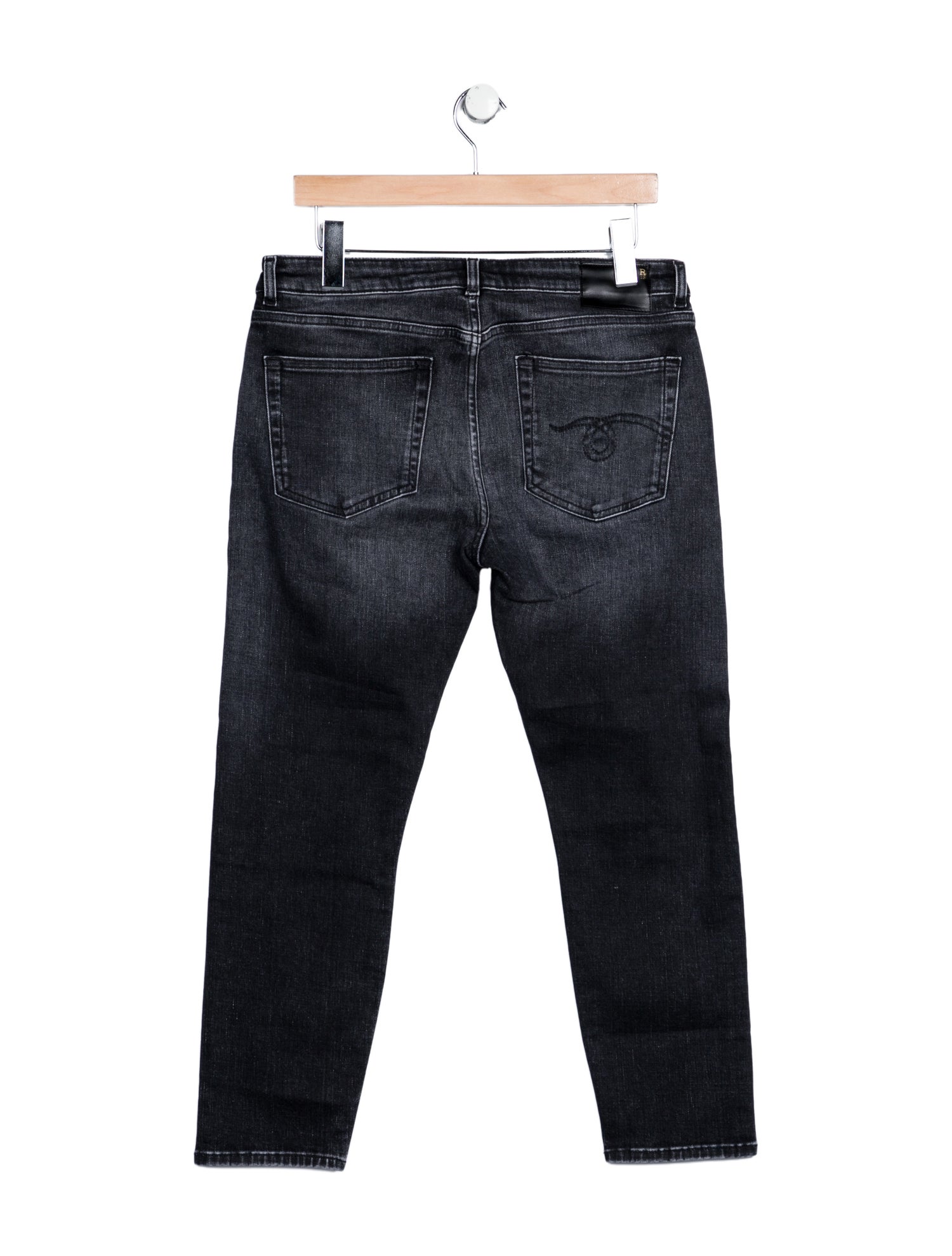 R13 Mid-Rise Straight Leg Jeans