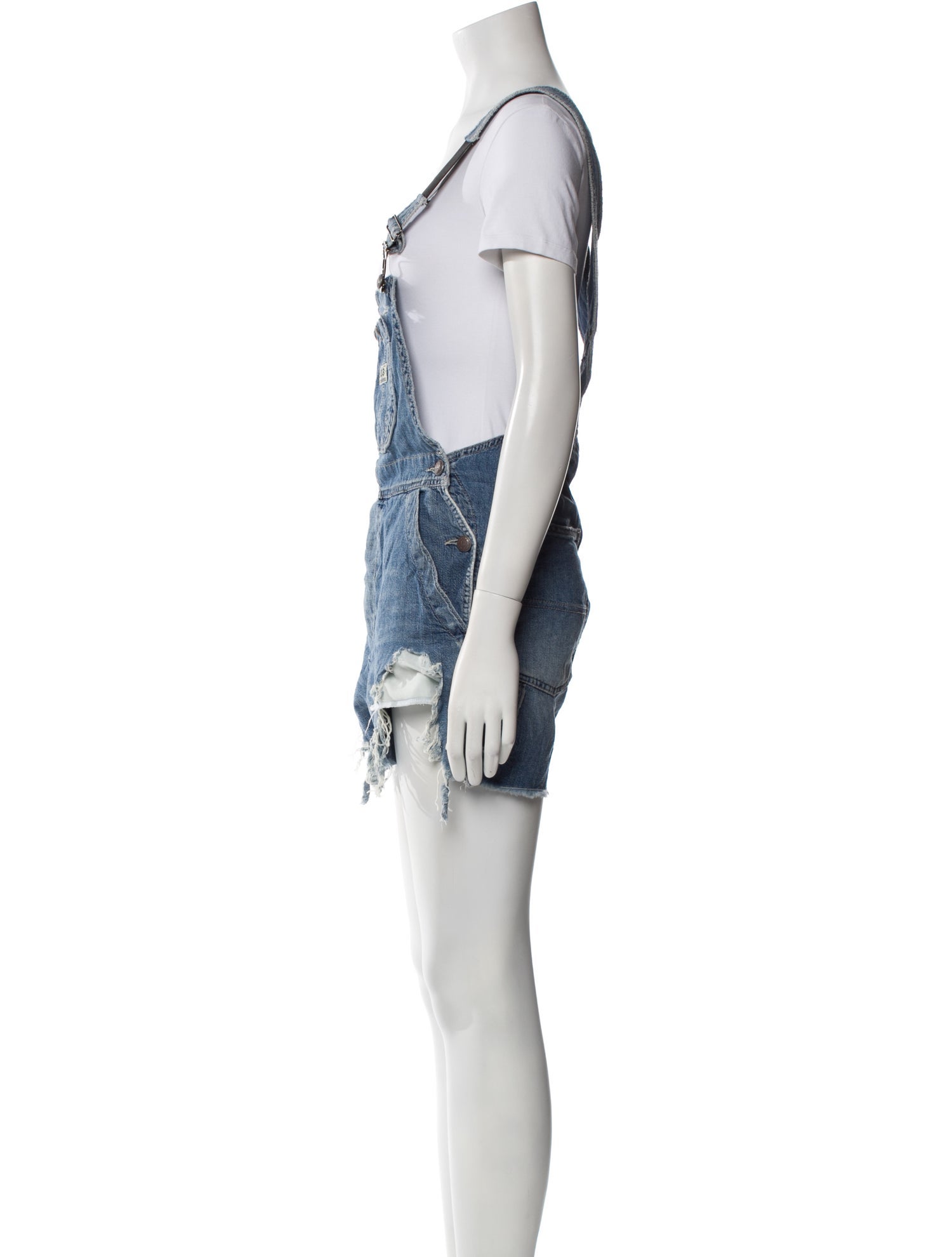 R13 Square Neckline Romper