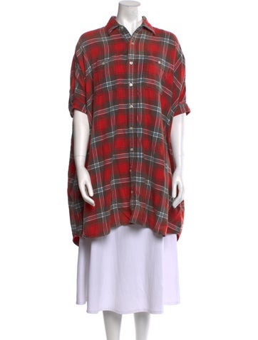 R13 Tops 2022 Plaid Print Tunic XS