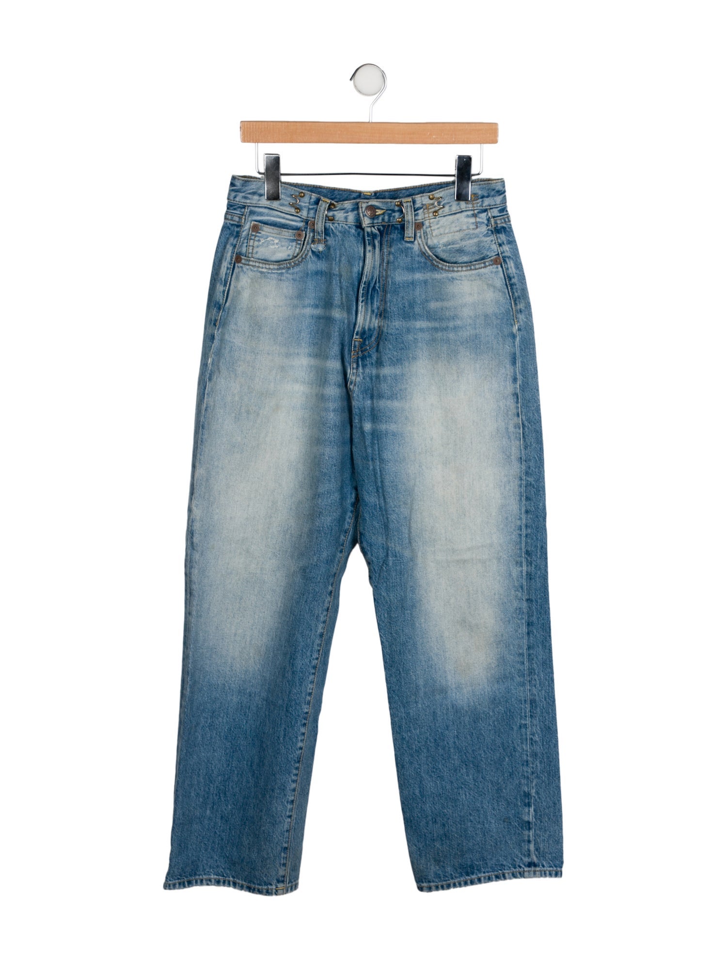 R13 High-Rise Wide Leg Jeans