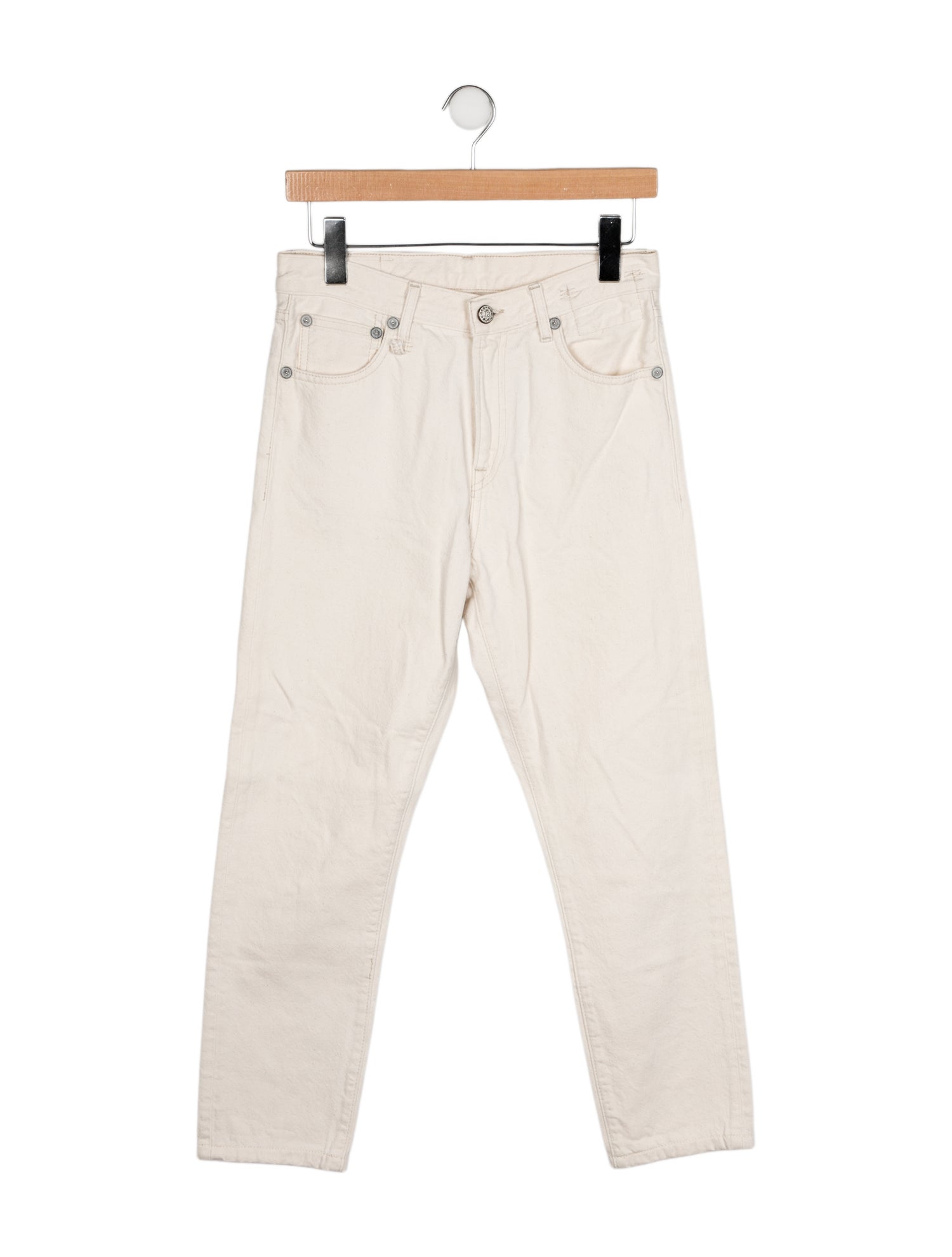 R13 High-Rise Straight Leg Jeans