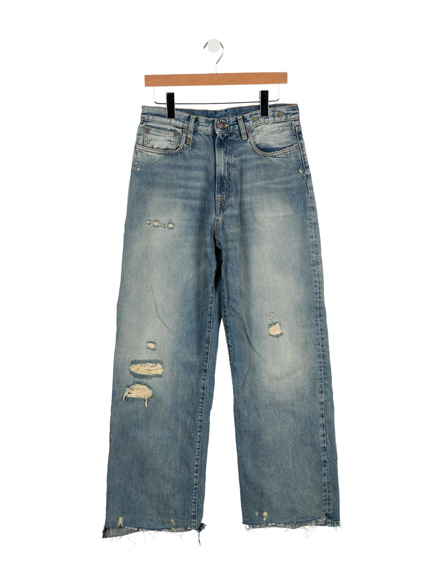 R13 High-Rise Wide Leg Jeans