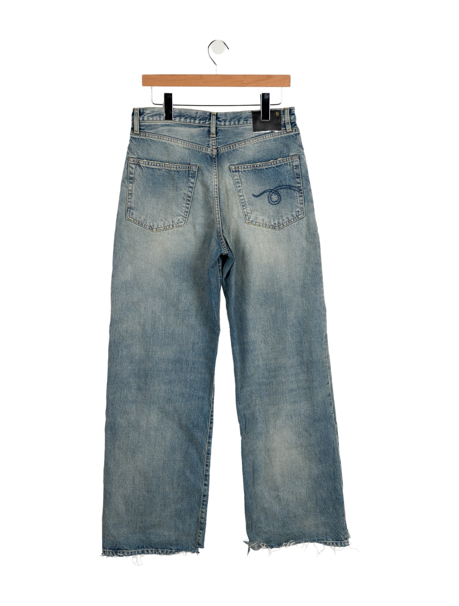 R13 High-Rise Wide Leg Jeans