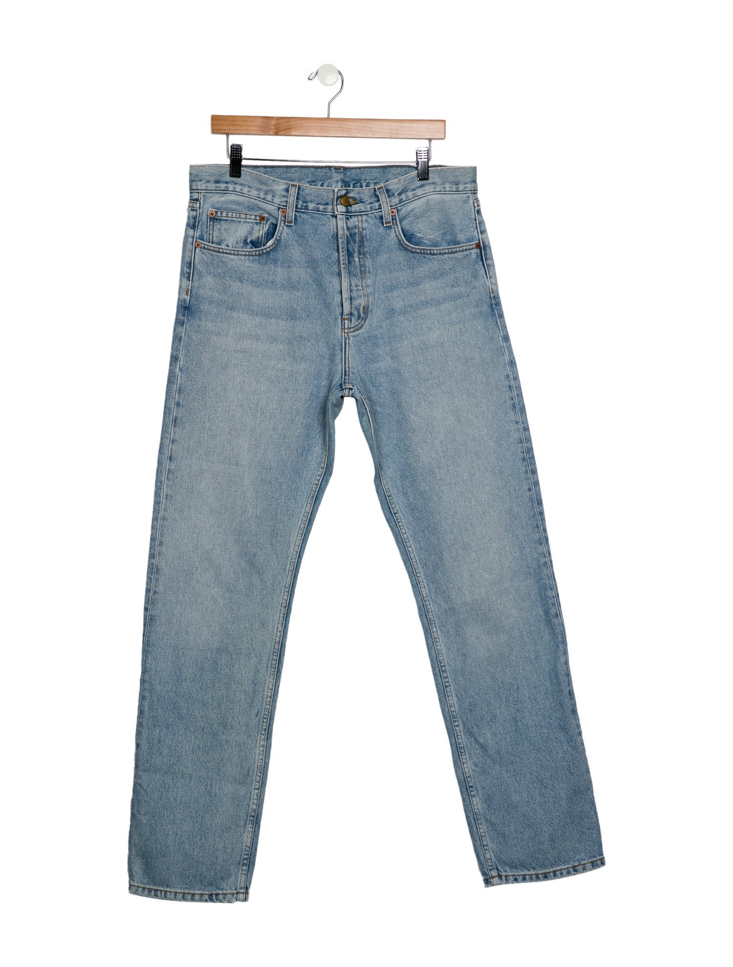 R13 High-Rise Straight Leg Jeans