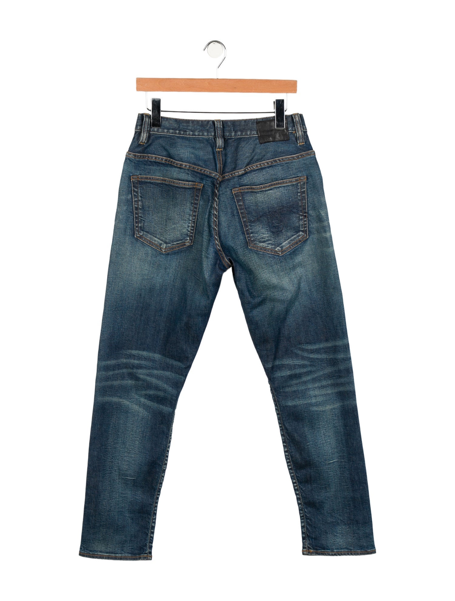 R13 Mid-Rise Straight Leg Jeans