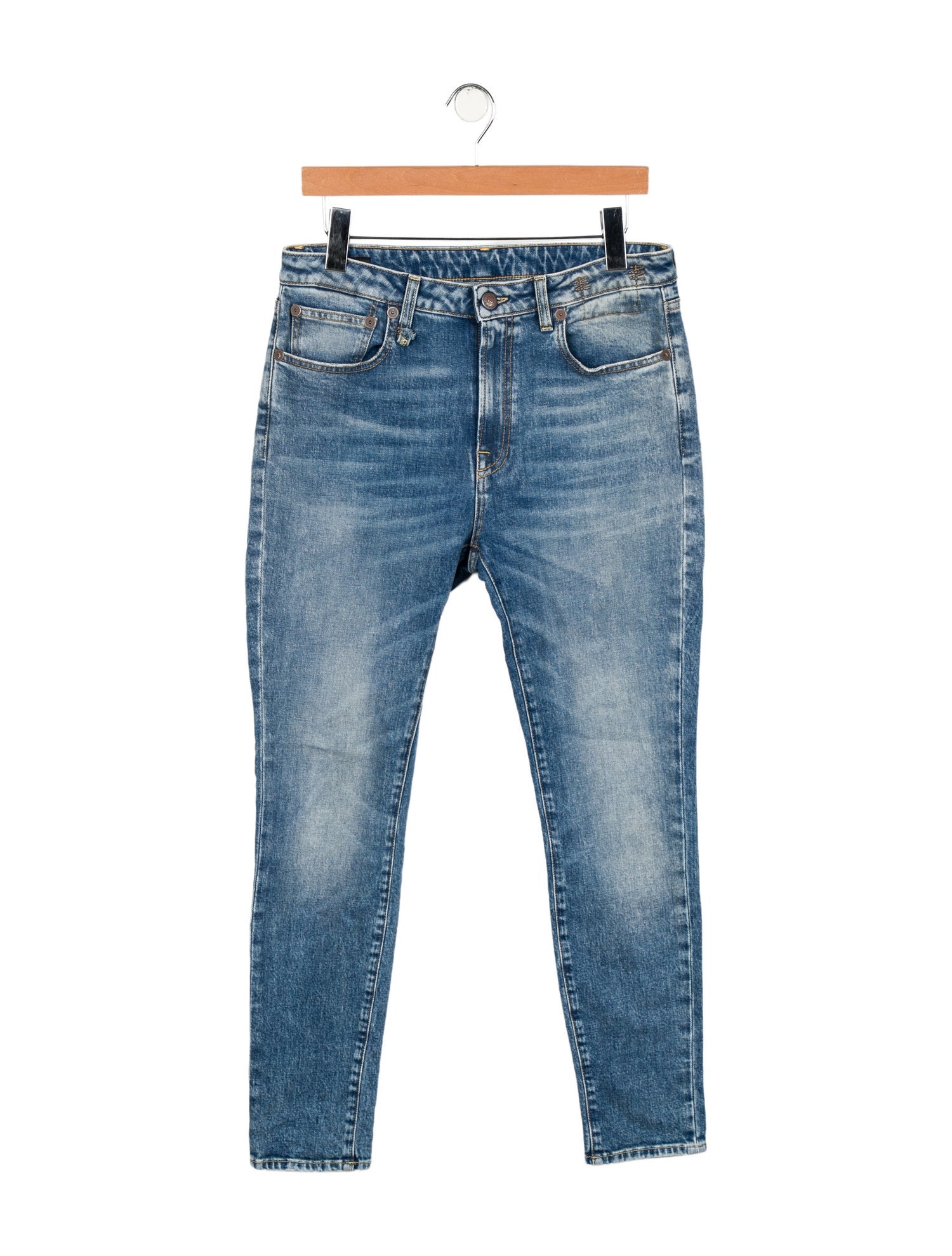 R13 Mid-Rise Skinny Leg Jeans