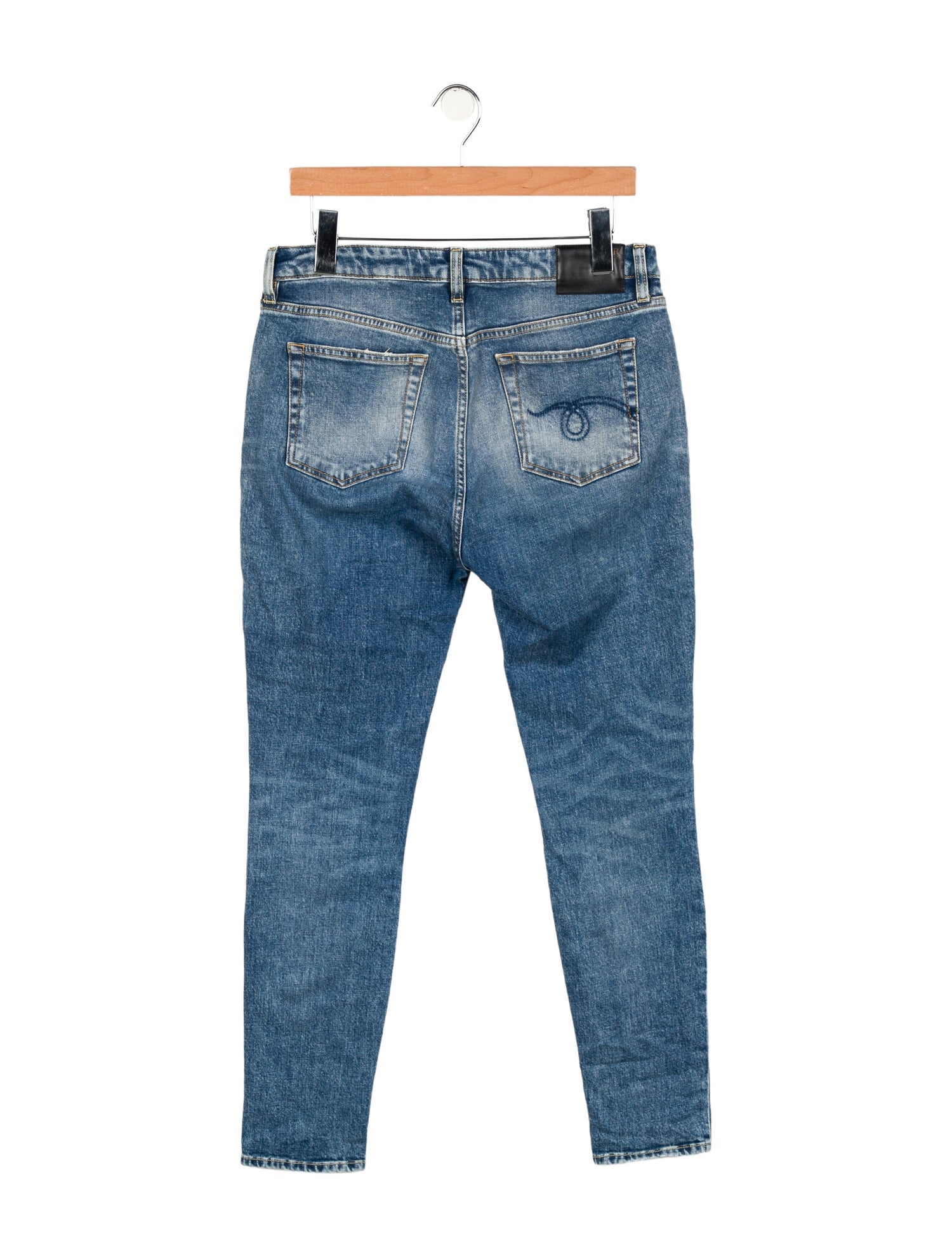 R13 Mid-Rise Skinny Leg Jeans