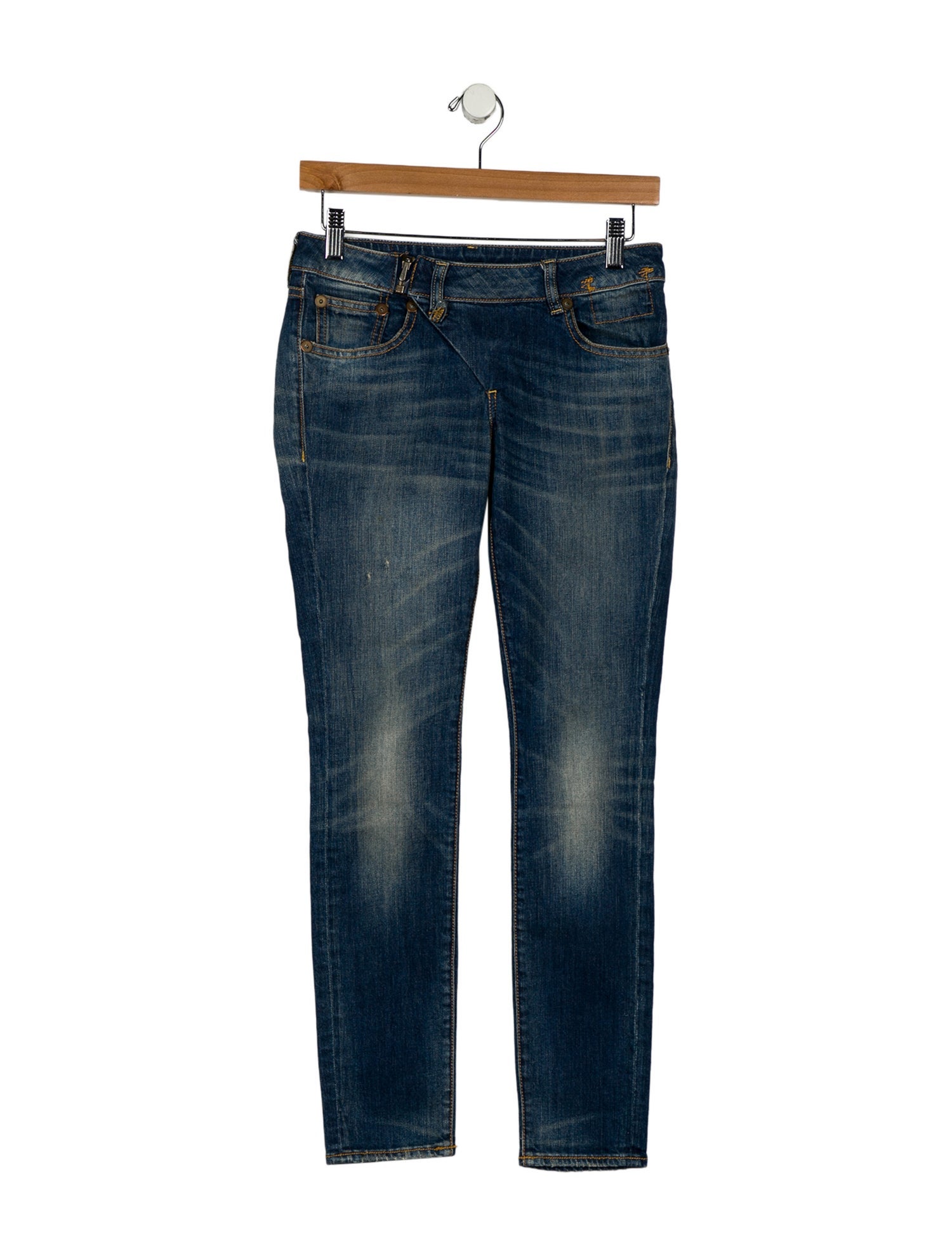 R13 Low-Rise Skinny Leg Jeans