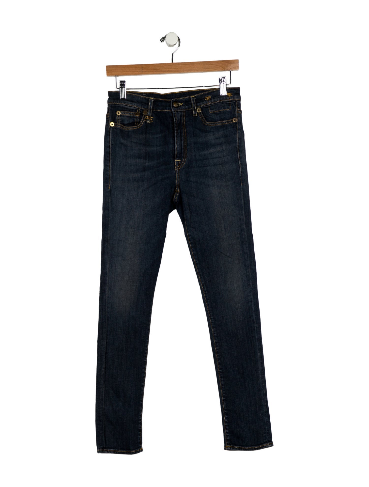 R13 Mid-Rise Skinny Leg Jeans
