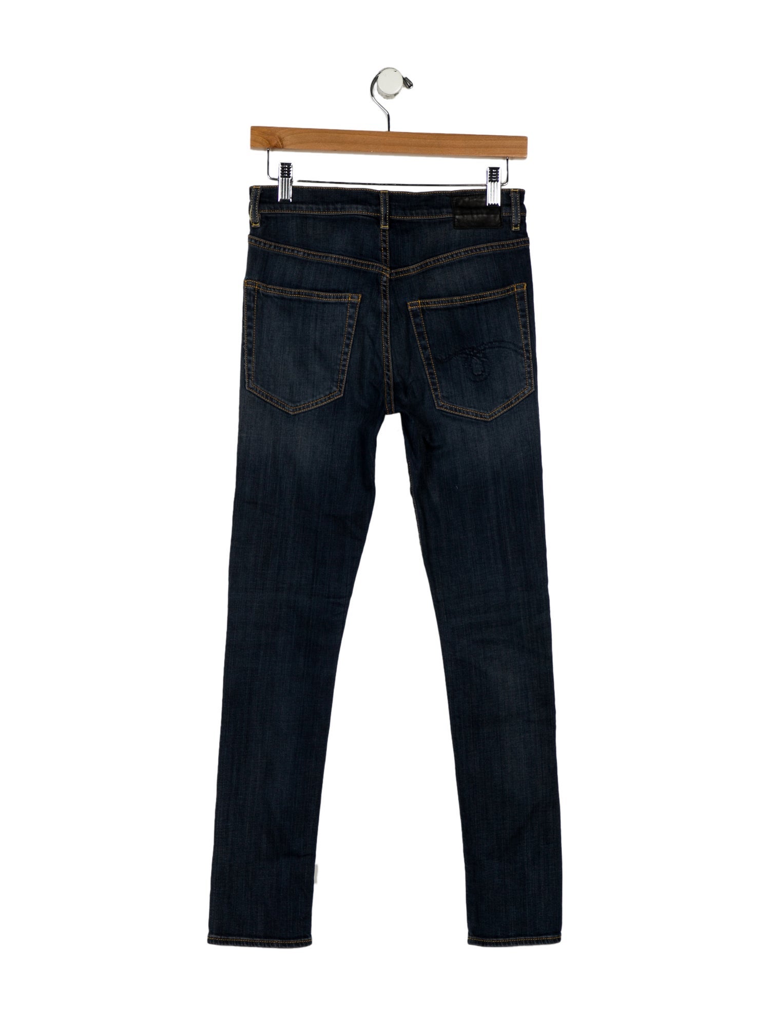 R13 Mid-Rise Skinny Leg Jeans