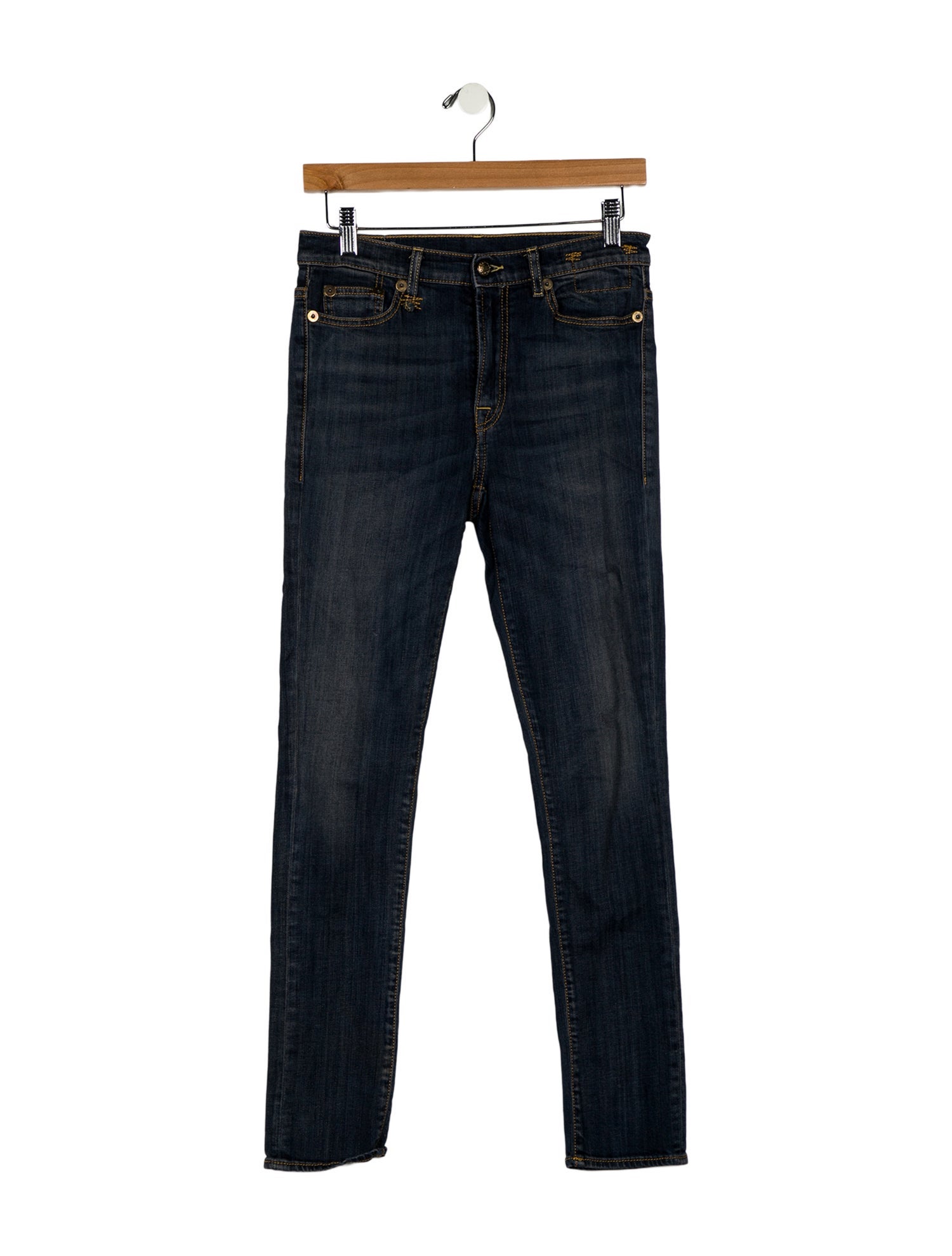 R13 Mid-Rise Skinny Leg Jeans