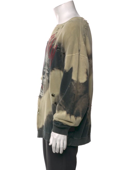 R13 Graphic Print Crew Neck Sweatshirt