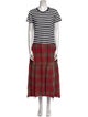 R13 Striped Long Dress