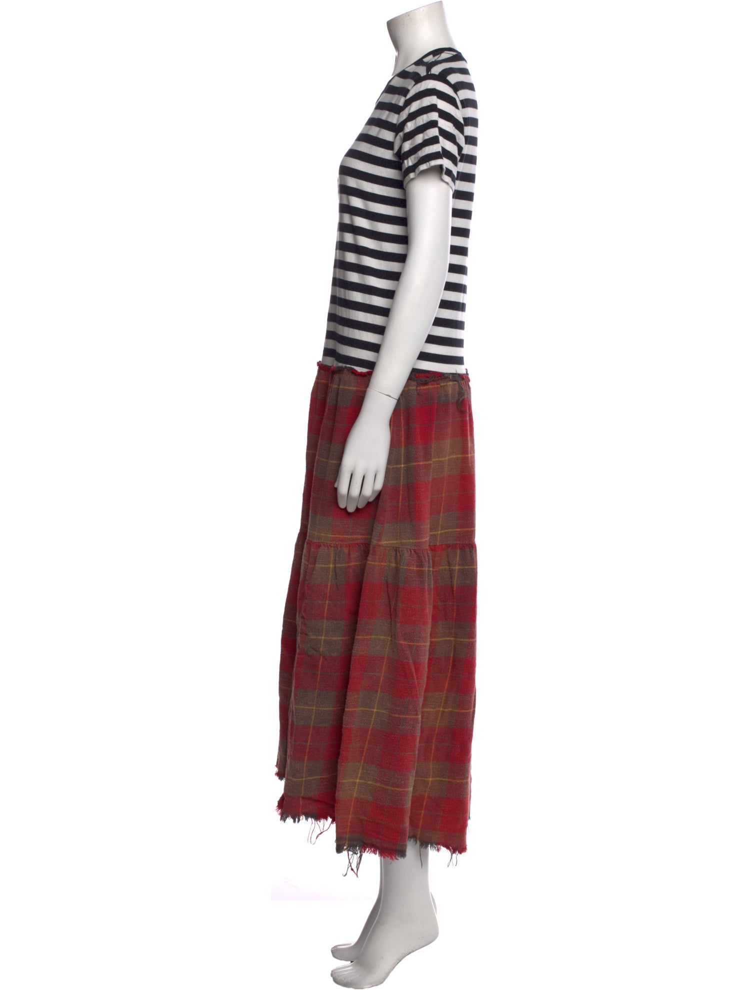 R13 Striped Long Dress