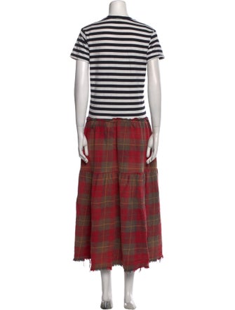 R13 Striped Long Dress